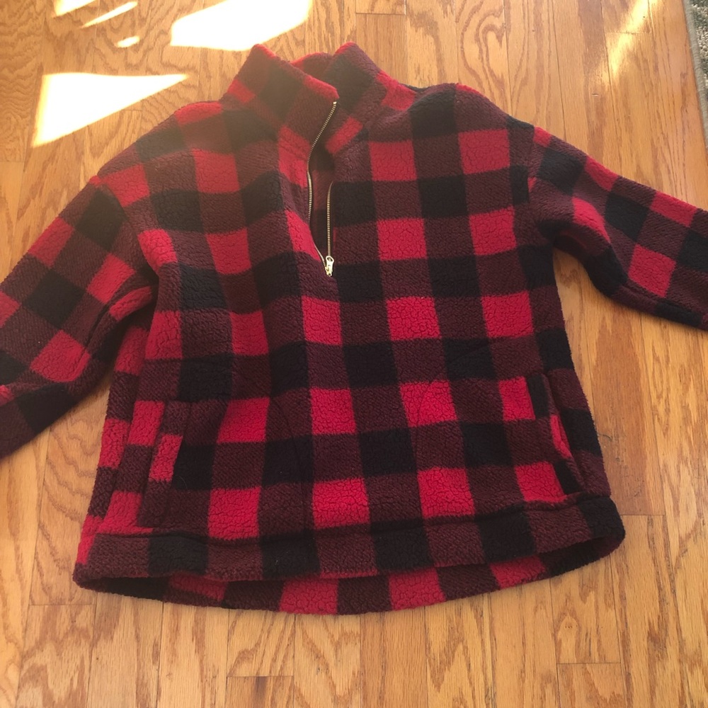 Old navy buffalo plaid Sherpa